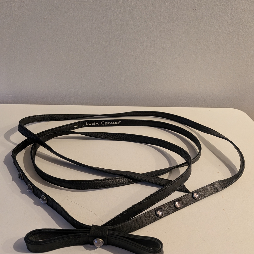Luisa Cerano Black Women's Belt